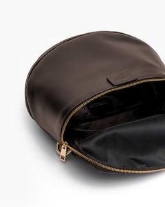 Borsa ISABELLA con tracolla in pelle TESTA DI MORO - LOVING BAGS