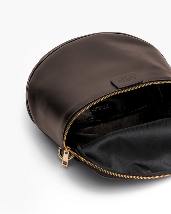 PRE-ORDINE Borsa ISABELLA con tracolla in pelle TESTA DI MORO - LOVING BAGS