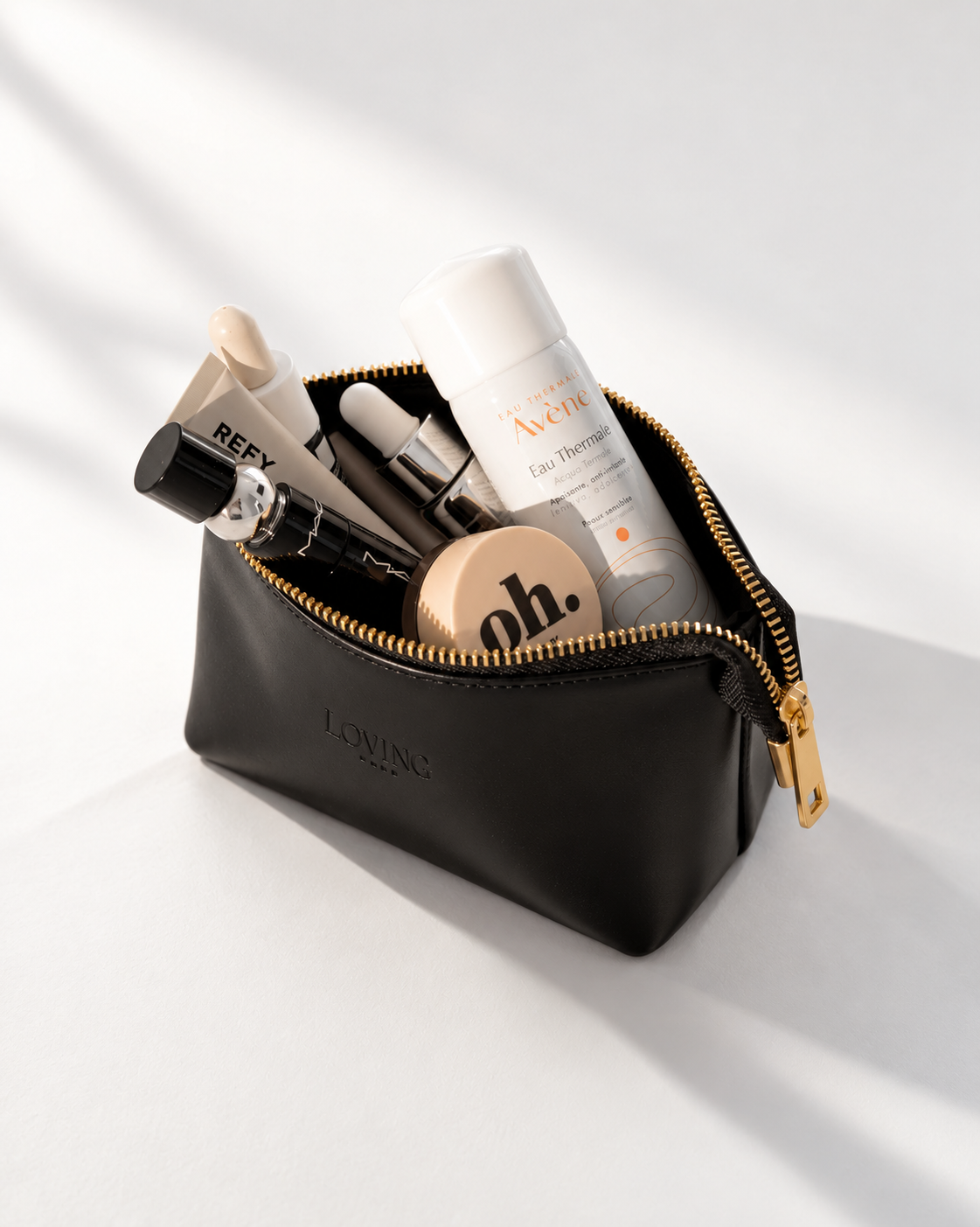 Beauty case in pelle NOAH - NERO