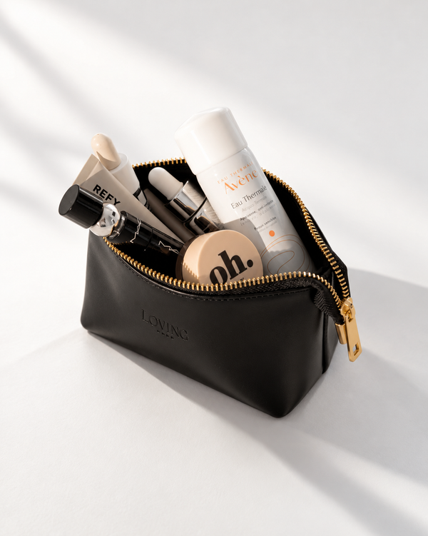 Beauty case in pelle NOAH - NERO