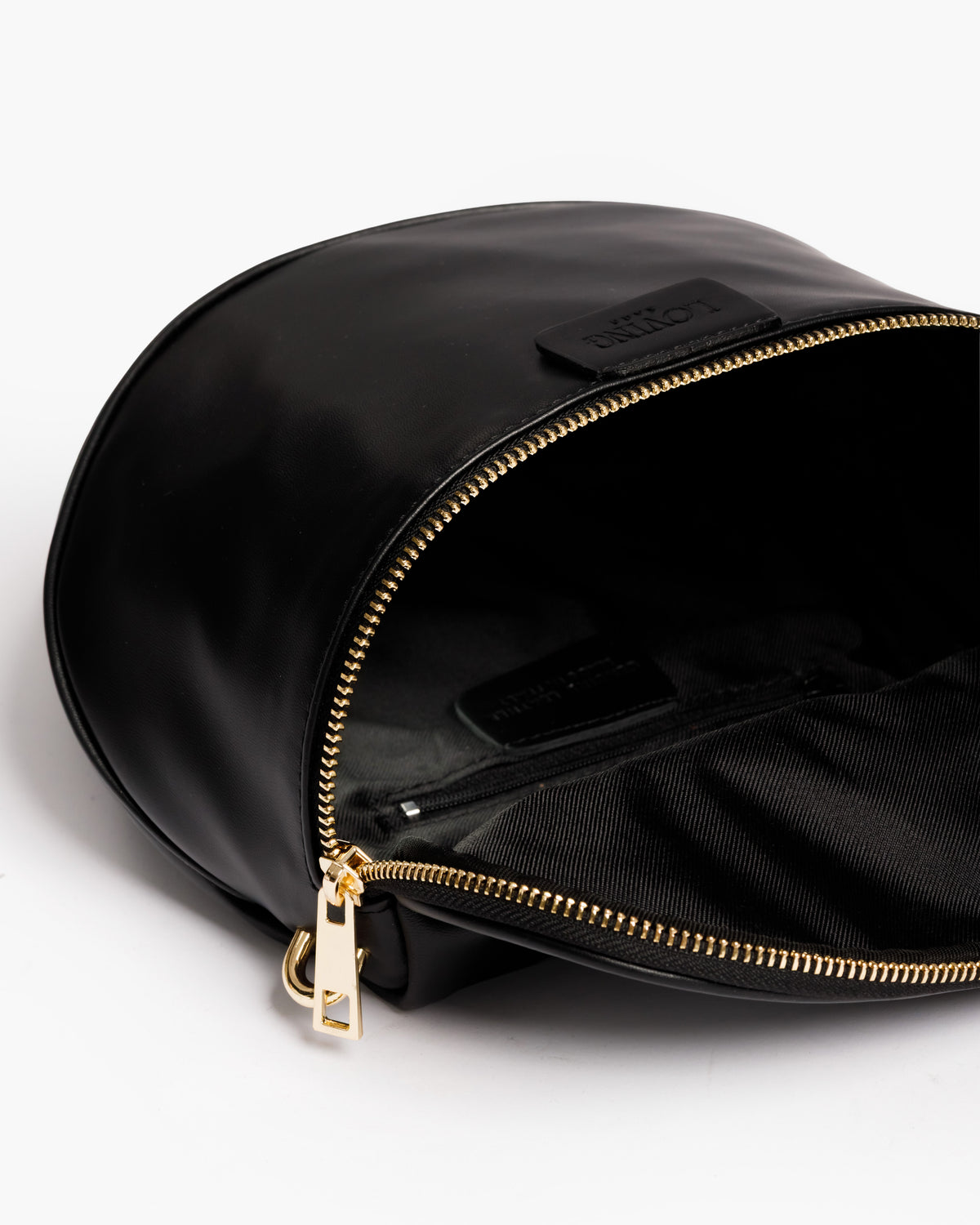 Baby ISABELLA con tracolla in pelle NERA - LOVING BAGS