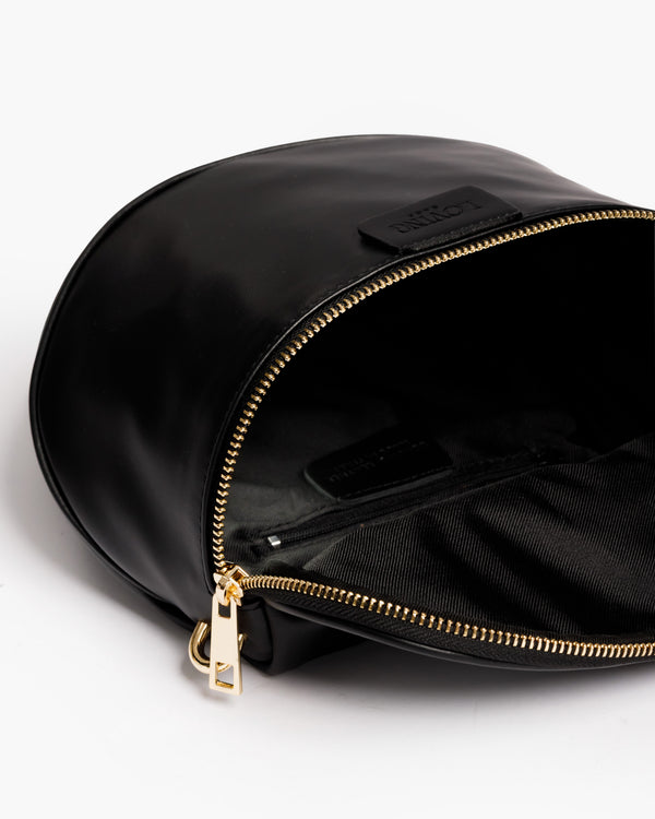 Baby ISABELLA con tracolla in pelle NERA - LOVING BAGS
