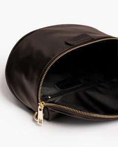 Baby ISABELLA con tracolla in pelle TESTA DI MORO - LOVING BAGS