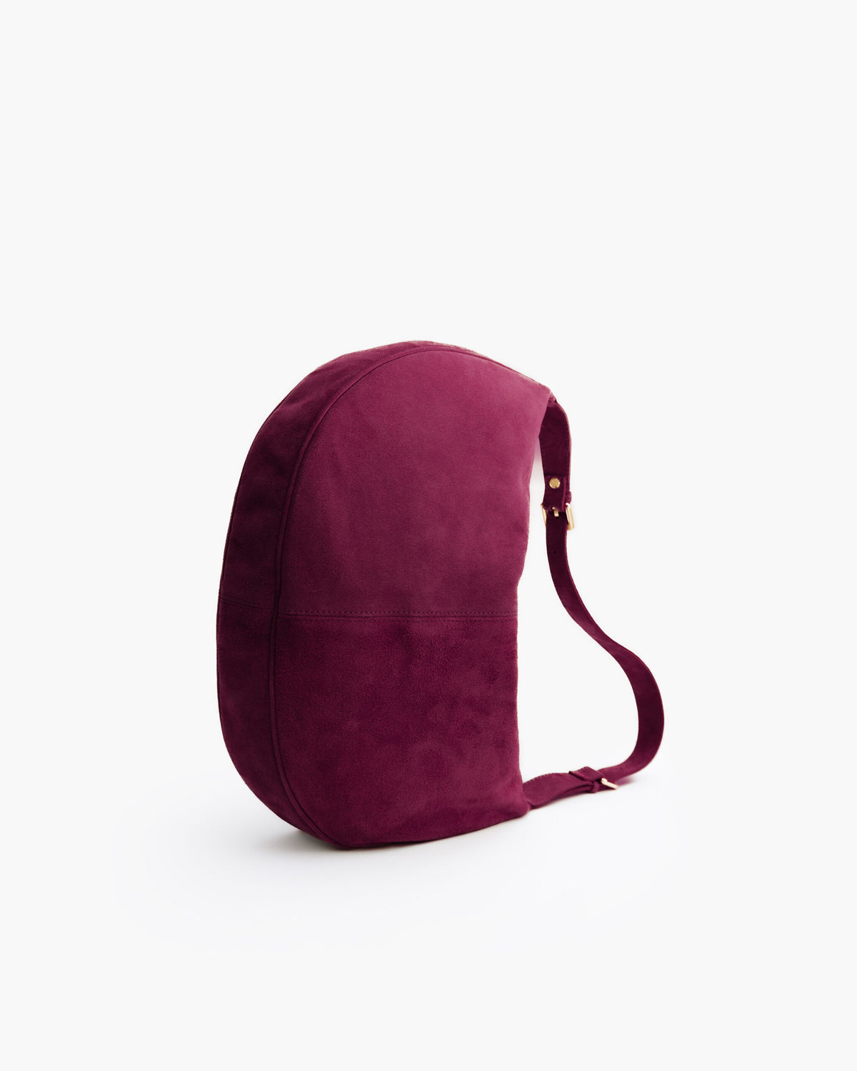 Borsa in suede RACHEL prugna - LOVING BAGS