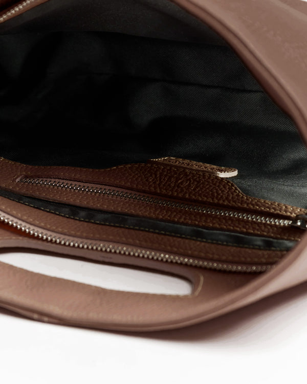 Borsa in pelle BABY GRACE marrone - LOVING BAGS