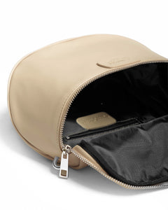 Baby ISABELLA con tracolla in pelle NUDE - LOVING BAGS