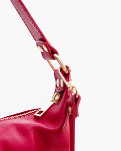 Borsa in pelle CARRIE fucsia - LOVING BAGS