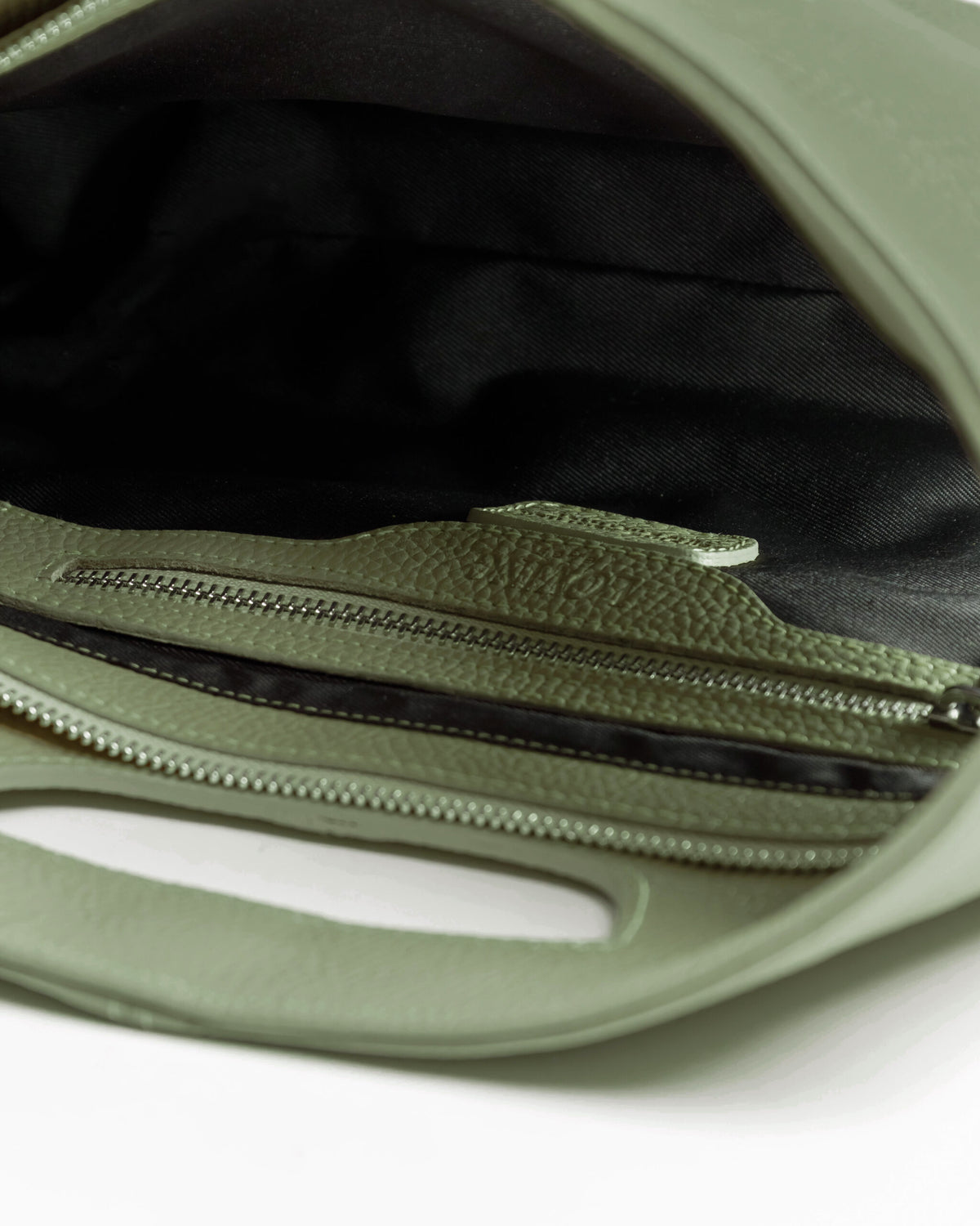 Borsa in pelle BABY GRACE verde salvia - LOVING BAGS
