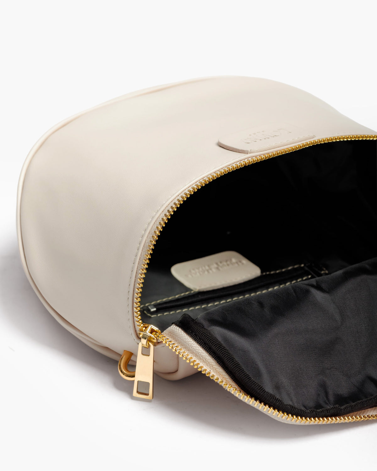 Baby ISABELLA con tracolla in pelle LATTE - LOVING BAGS