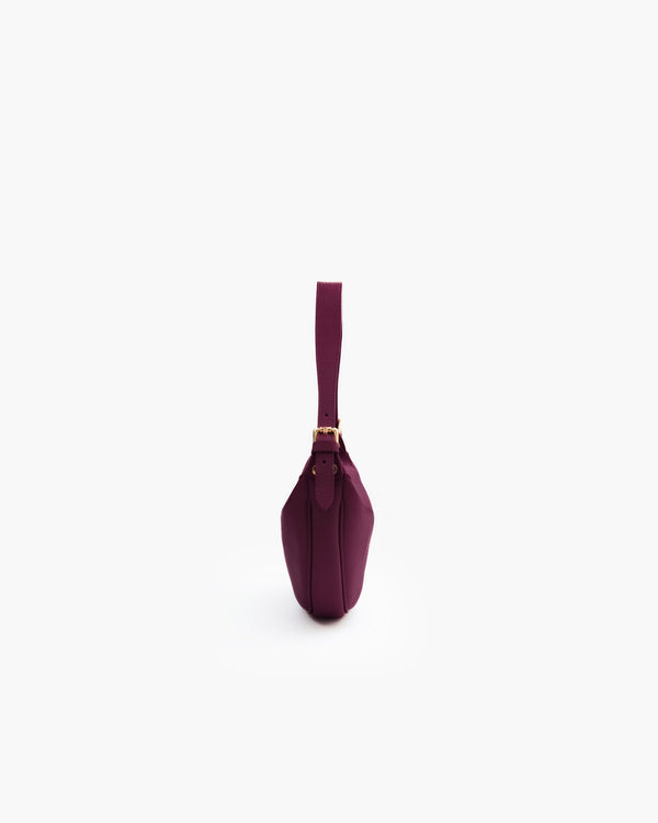 Borsa in pelle RACHEL NANO bordeaux - LOVING BAGS