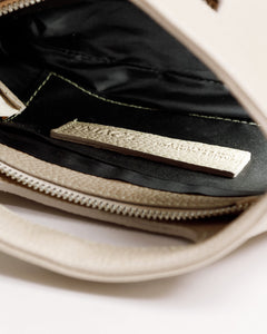Borsa in pelle NANO GRACE latte - LOVING BAGS