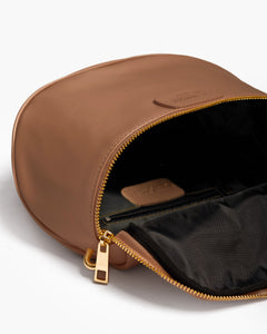 Baby ISABELLA con tracolla in pelle CUOIO  - LOVING BAGS