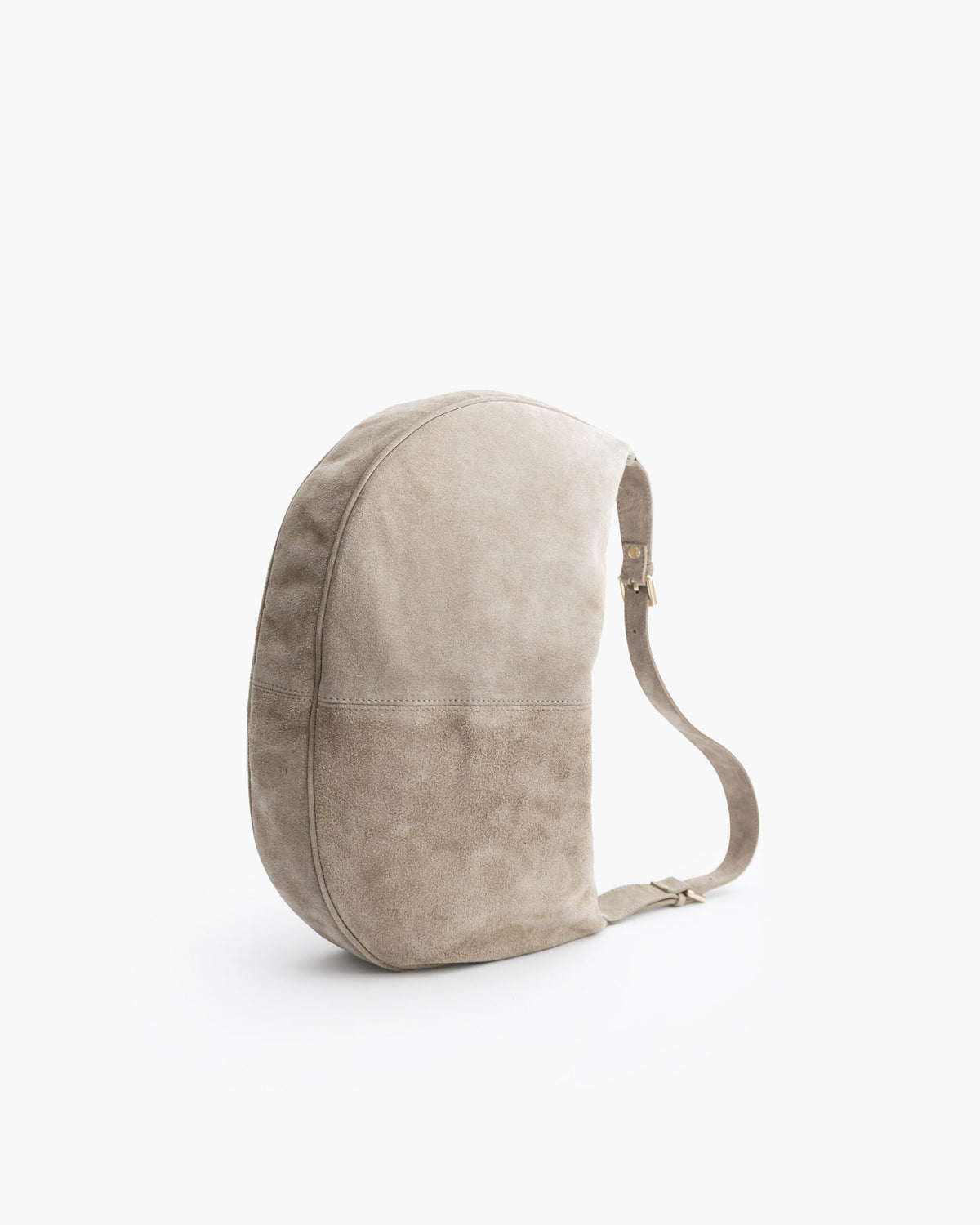 Borsa in suede RACHEL tortora - LOVING BAGS