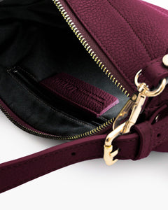 Borsa in pelle RACHEL MIGNON bordeaux - LOVING BAGS