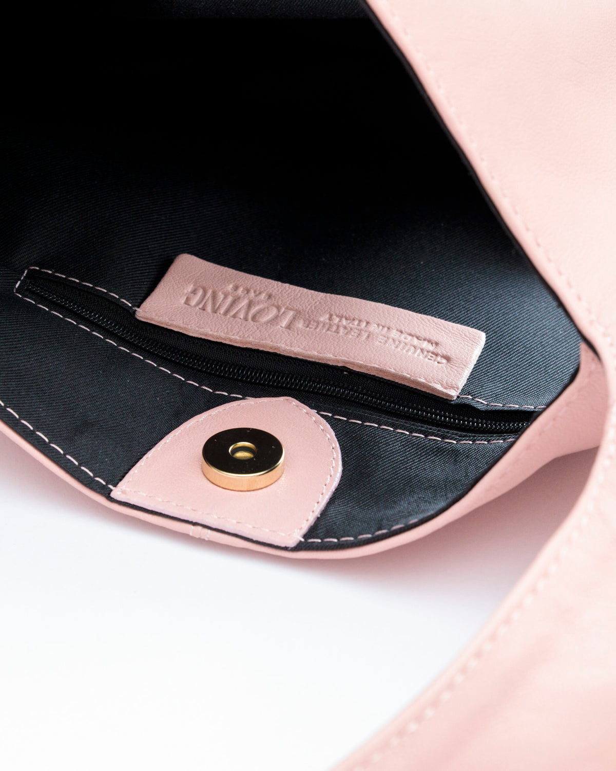 Borsa in pelle SELENA rosa - LOVING BAGS