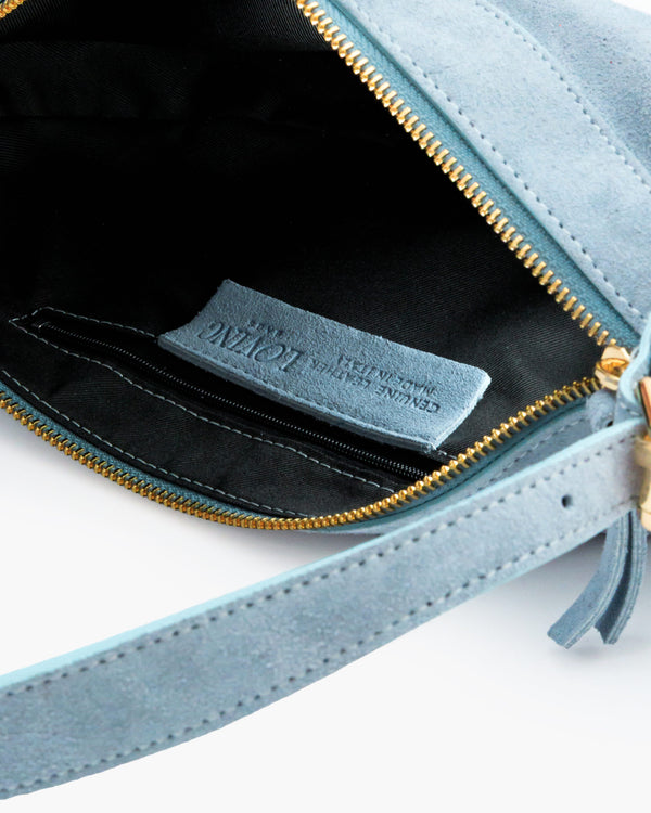 Borsa in suede RACHEL MIGNON carta da zucchero - LOVING BAGS