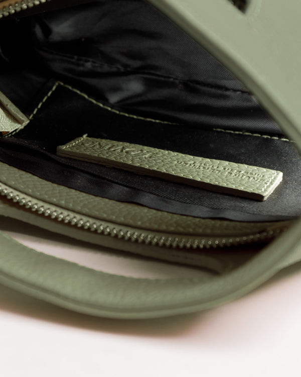 Borsa in pelle NANO GRACE verde salvia - LOVING BAGS