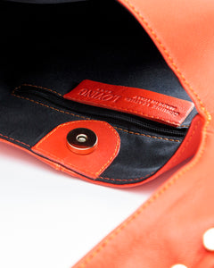 Borsa in pelle SELENA arancio - LOVING BAGS