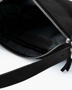 Borsa in suede RACHEL MIGNON nera - LOVING BAGS