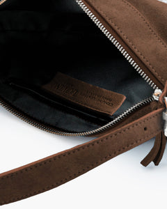Borsa in suede RACHEL MIGNON marrone - LOVING BAGS