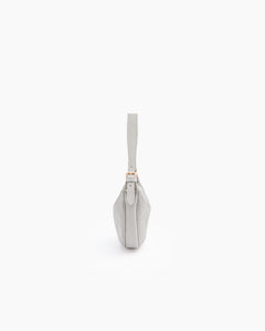 Borsa in pelle RACHEL NANO grigio perla - LOVING BAGS