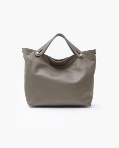 Borsa in pelle OLIVIA tortora - LOVING BAGS