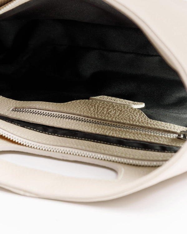 Borsa in pelle BABY GRACE latte - LOVING BAGS