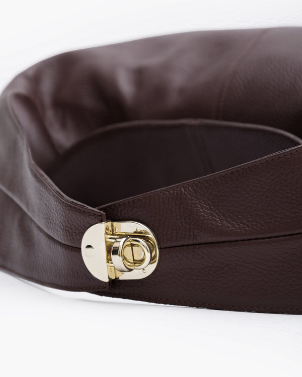 Borsa in pelle AMINA testa di moro - LOVING BAGS