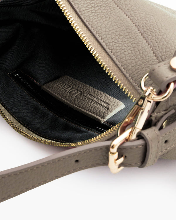 Borsa in pelle RACHEL MIGNON tortora - LOVING BAGS