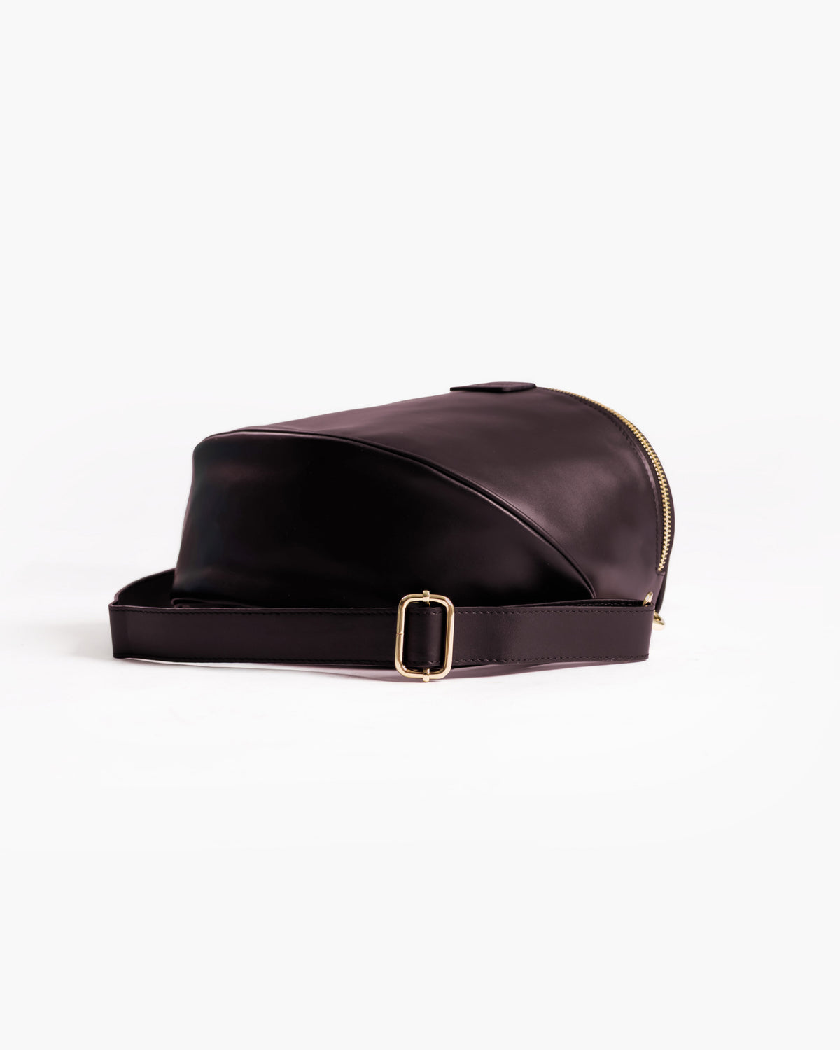 Borsa ISABELLA con tracolla in pelle PRUGNA - LOVING BAGS
