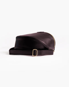Borsa ISABELLA con tracolla in pelle PRUGNA - LOVING BAGS