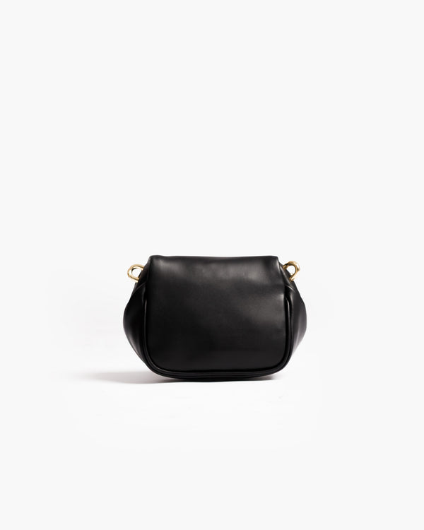 Borsa ISABELLA micro con manico in pelle NERA  - LOVING BAGS