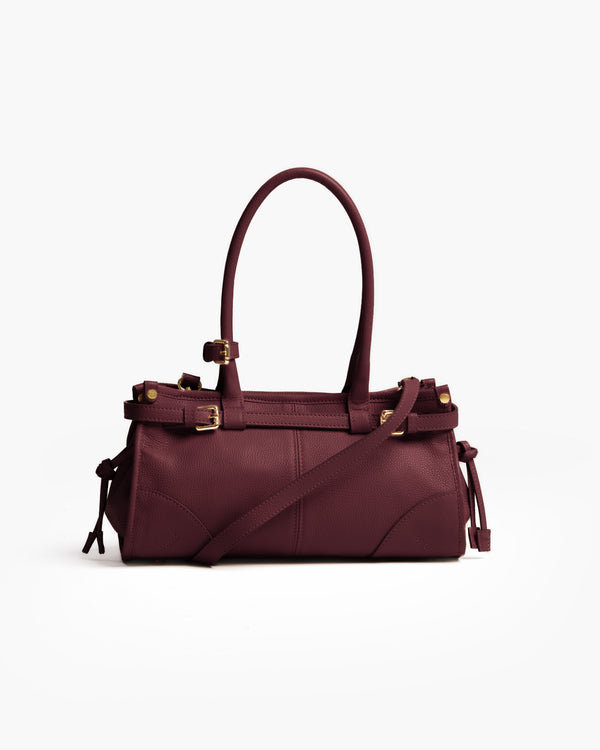 Borsa in pelle VIVIENNE bordeuax - LOVING BAGS
