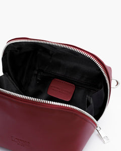 Borsa in pelle ALMA bordeaux - LOVING BAGS