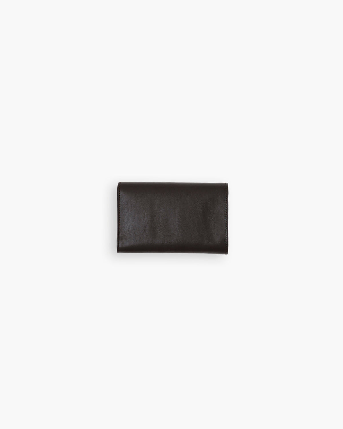 Portafoglio in pelle medio con patta marrone - LOVING BAGS