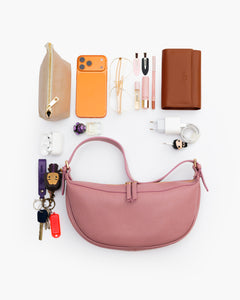 Borsa in pelle RACHEL MIGNON rosa - LOVING BAGS