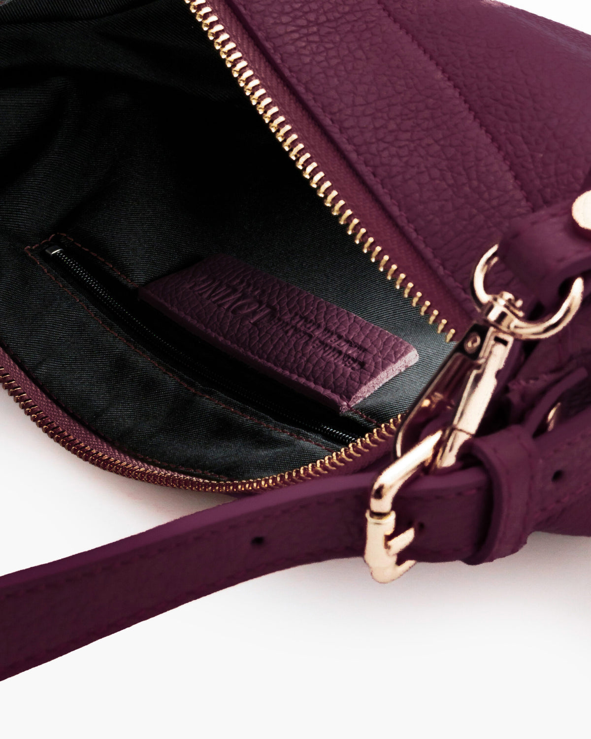 Borsa in pelle RACHEL NANO bordeaux - LOVING BAGS