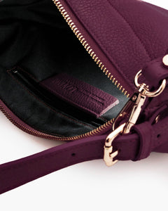 Borsa in pelle RACHEL NANO bordeaux - LOVING BAGS
