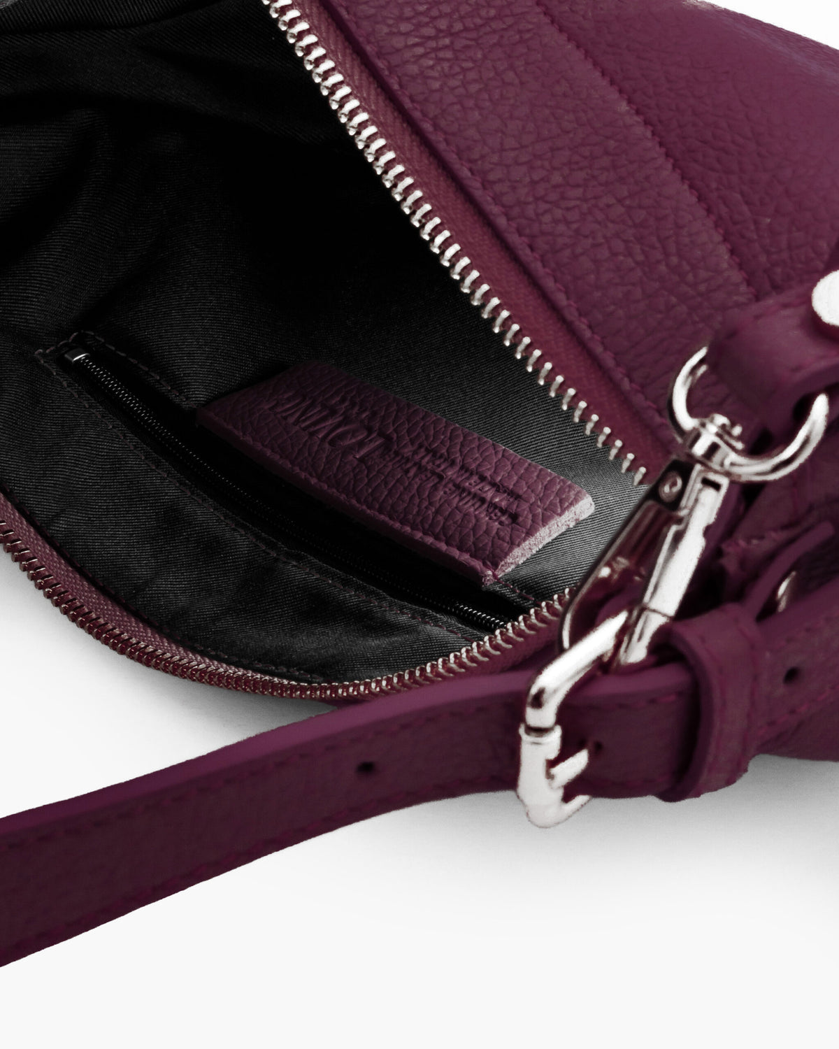 Borsa in pelle RACHEL NANO bordeaux - LOVING BAGS