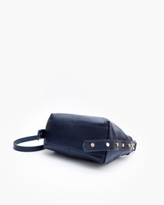 Borsa in pelle CARRIE blu - LOVING BAGS
