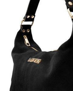 Carrie suede NERA - LOVING BAGS