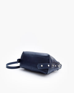 Borsa in pelle CARRIE blu - LOVING BAGS
