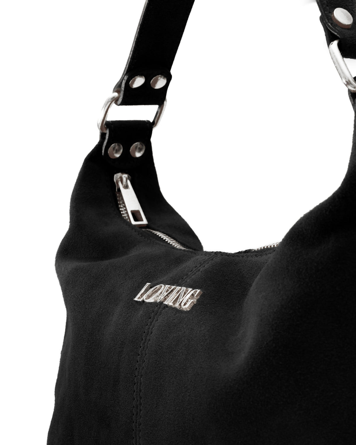 Carrie suede NERA - LOVING BAGS