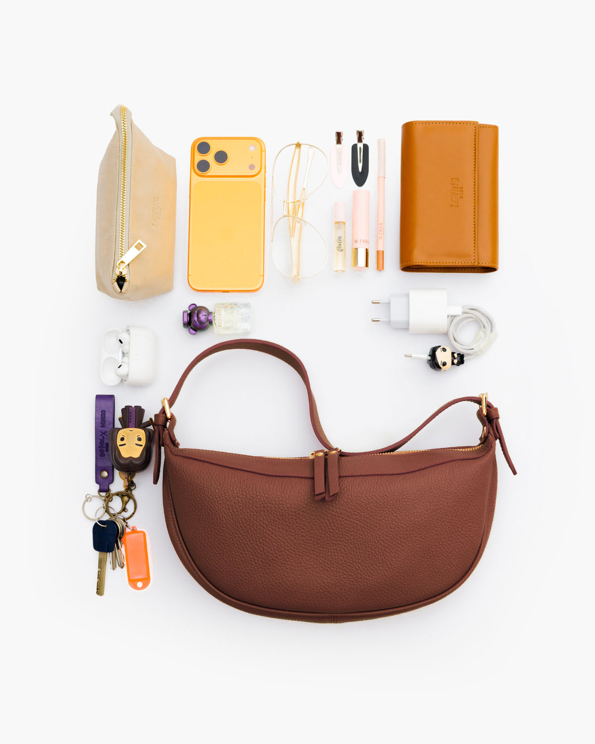 Borsa in pelle RACHEL MIGNON marrone - LOVING BAGS