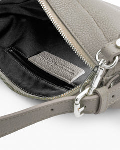 Borsa in pelle RACHEL NANO grigio perla - LOVING BAGS