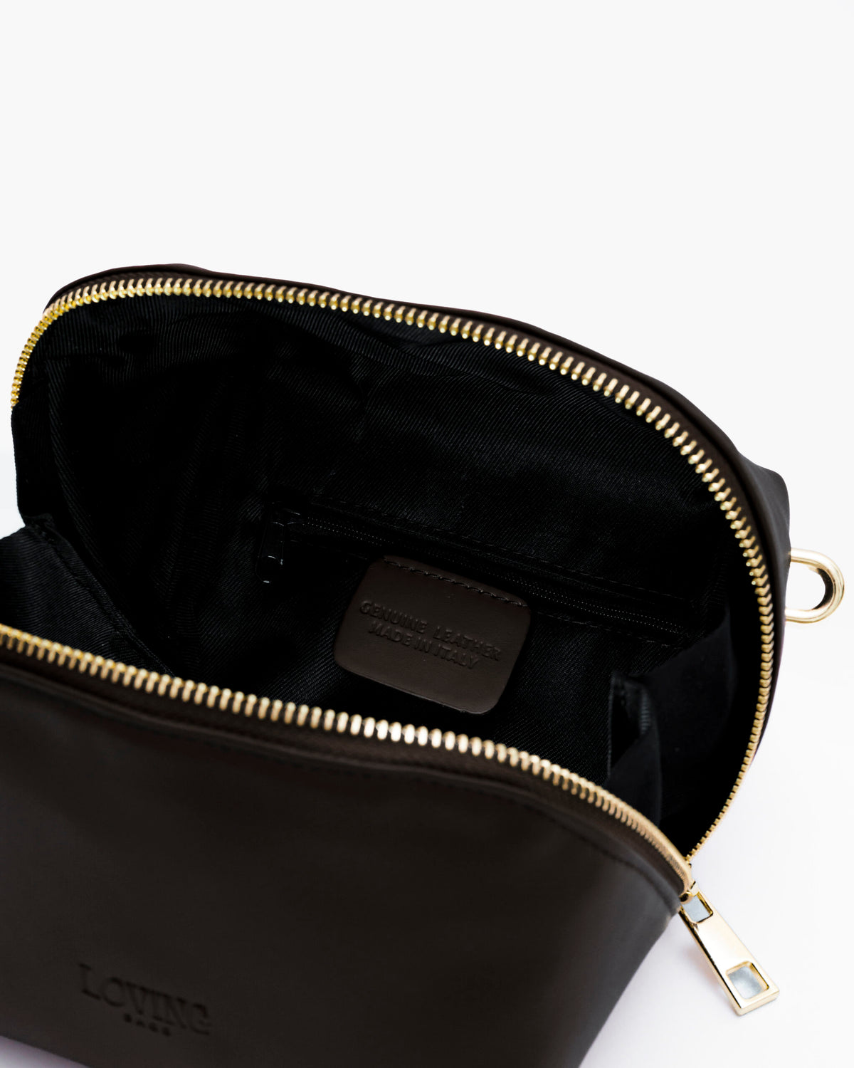 Borsa in pelle ALMA testa di moro - LOVING BAGS