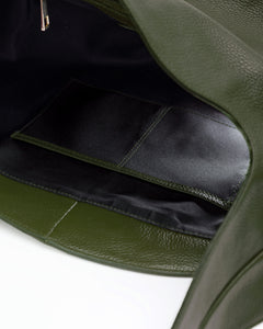 Borsa in pelle AMINA verde foresta - LOVING BAGS