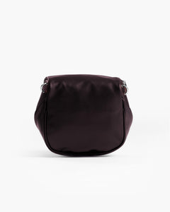 Borsa ISABELLA con tracolla in pelle PRUGNA - LOVING BAGS