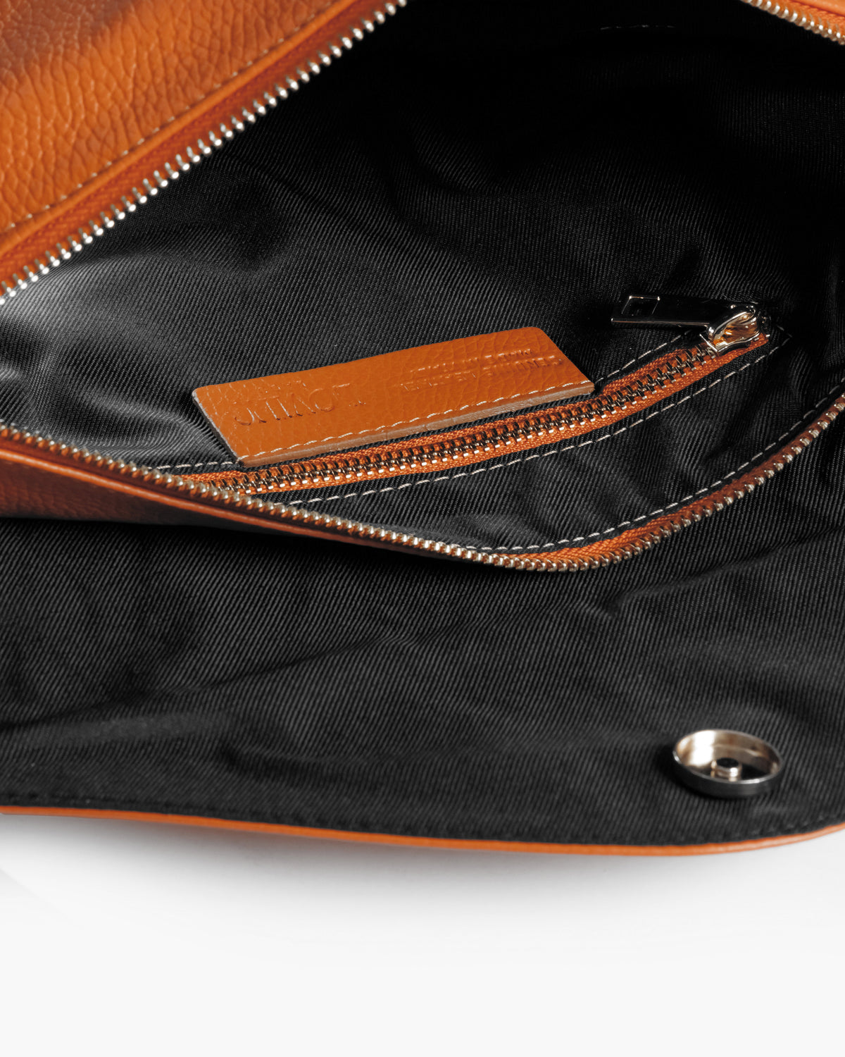 Borsa in pelle BRENDA Cognac - LOVING BAGS