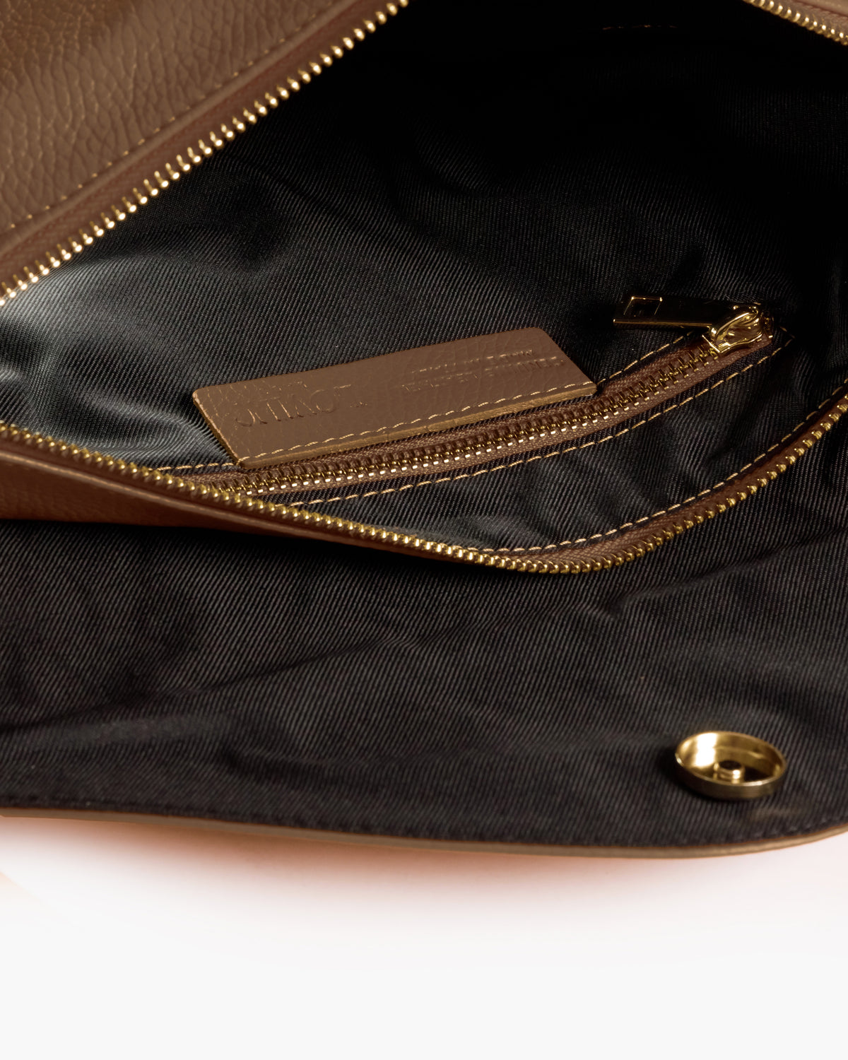 Borsa in pelle BRENDA Taupe - LOVING BAGS
